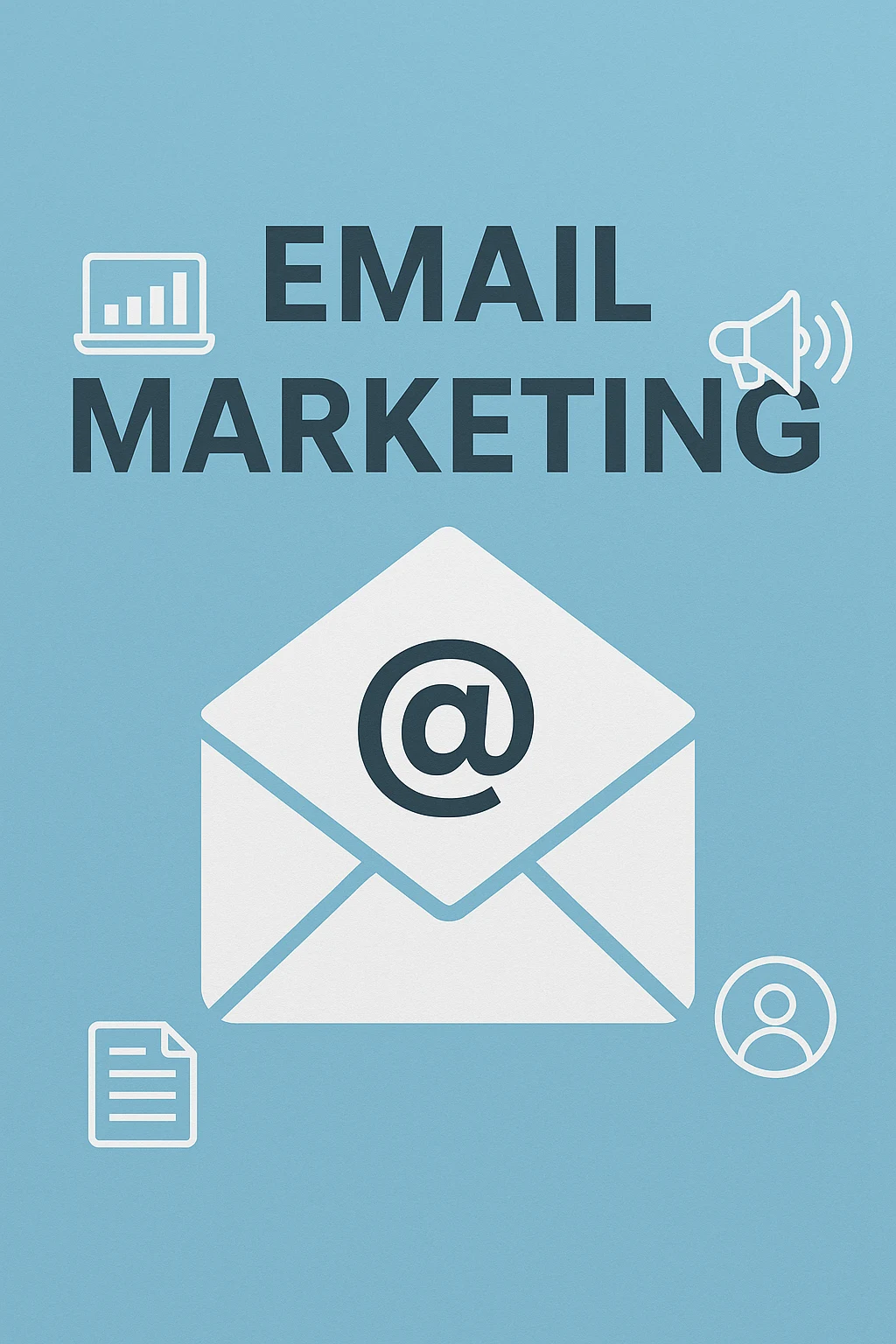 Email campaign builder on screen