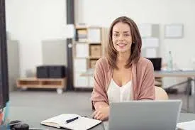 Content creator working on blog draft